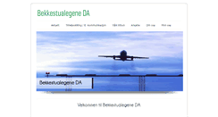 Desktop Screenshot of bekkestualegene.no